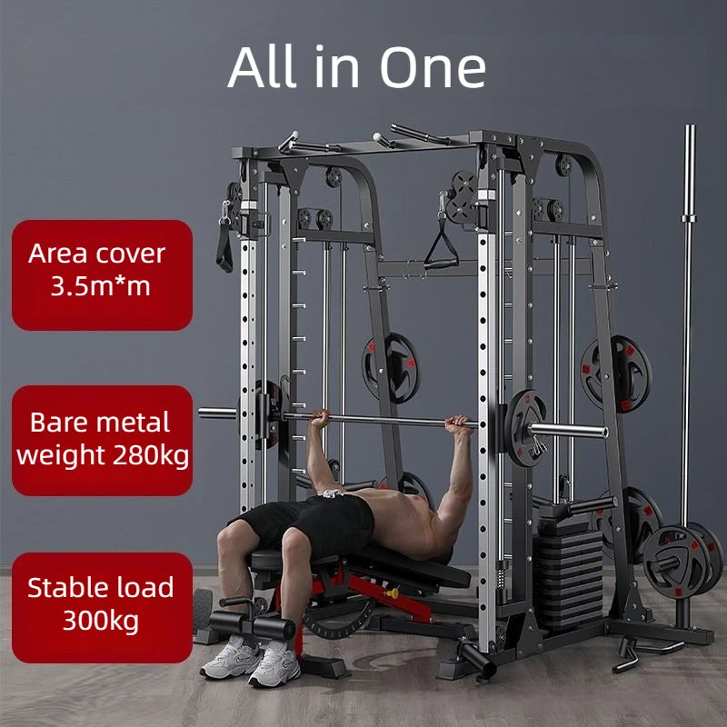 Home Gym Fitness Squat Rack Power Cage Workout Machine