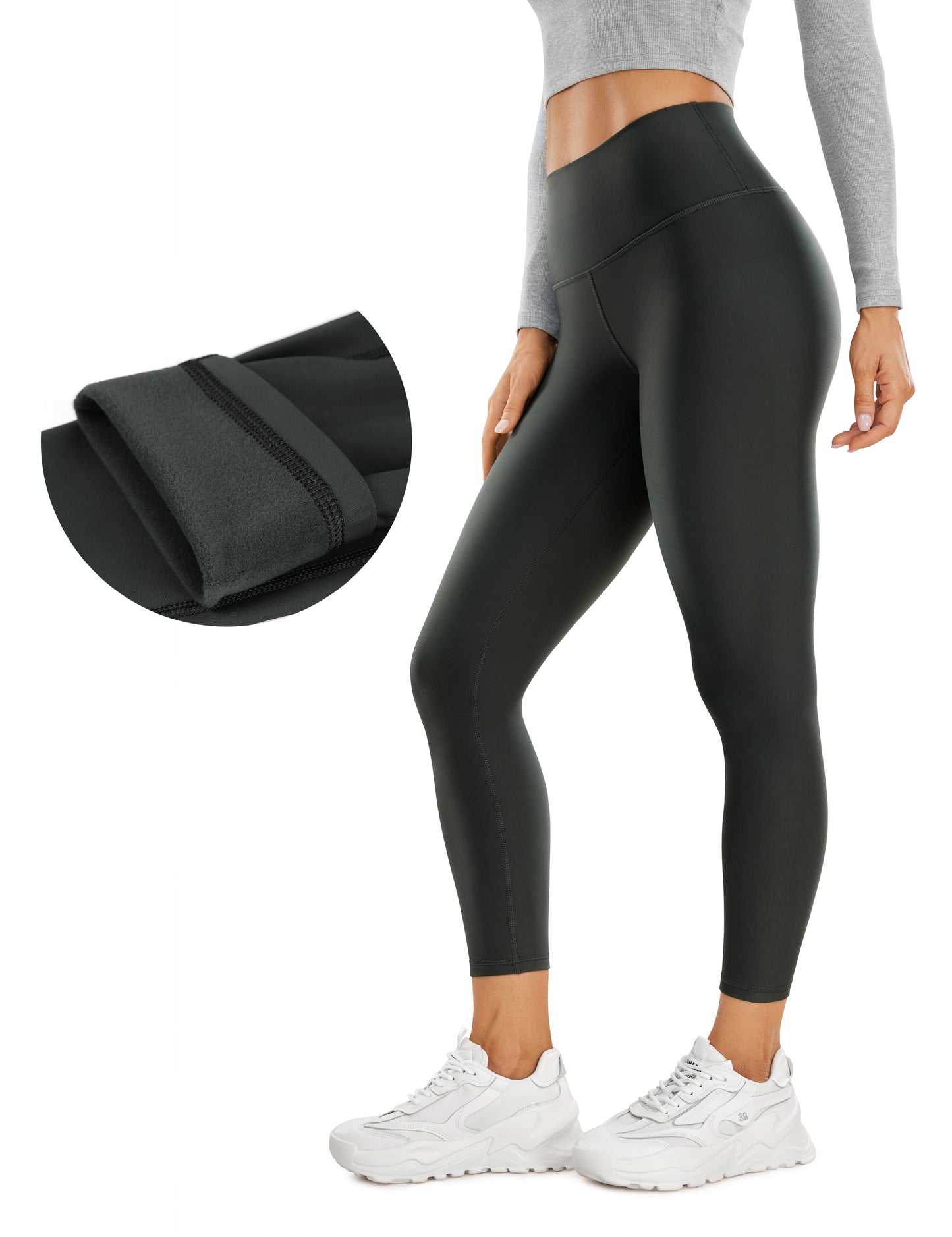 Thermal Fleece Lined High Wasted Leggings Yoga Pants - peterkaczconnect