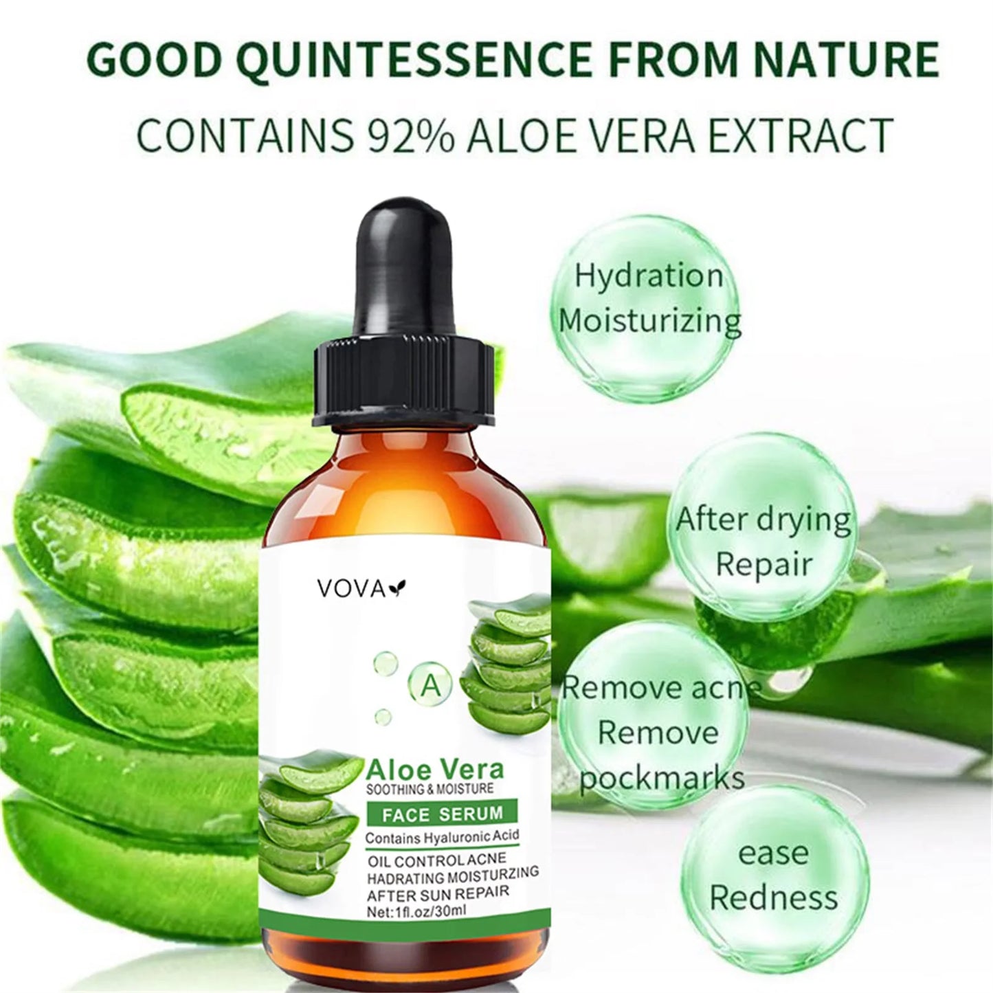 Aloe Vera Face Serum Vitamin E Moisturizing Skin Care