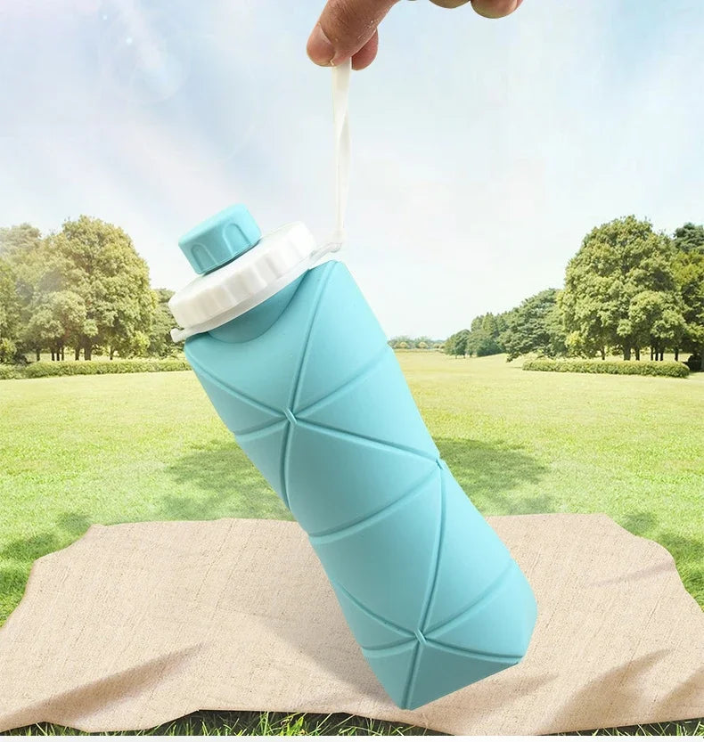 600ML Silicone Folding Water Bottle