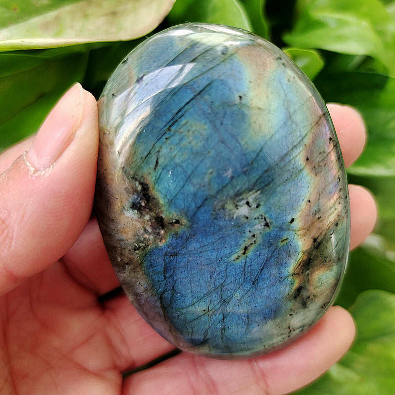 50-60mm Natural Labradorite Moonstone Crystal Tumbled Stone Quartz - peterkaczconnect