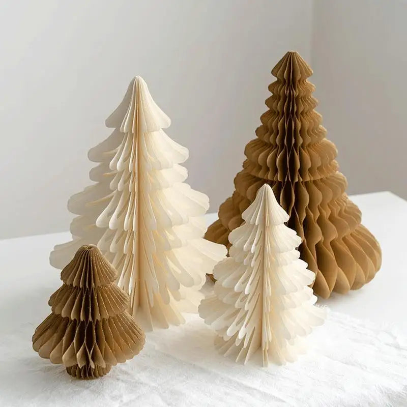 2pcs Paper Christmas Tree Table Decoration