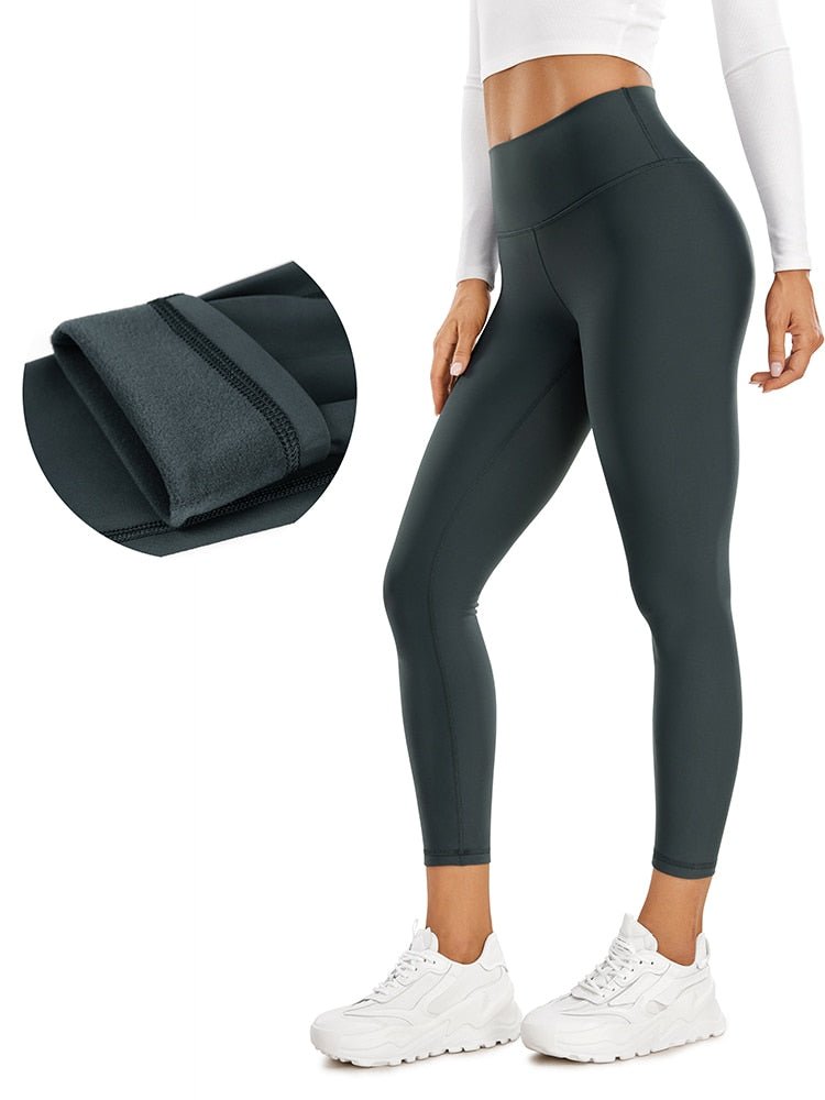 Thermal Fleece Lined High Wasted Leggings Yoga Pants - peterkaczconnect