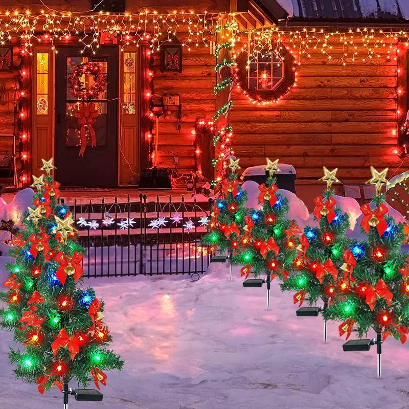 Waterproof Outdoor Christmas Decorations Solar Christmas Tree