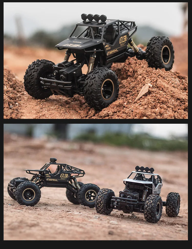 4WD RC Car With Led Lights Radio Remote Control Off-Road