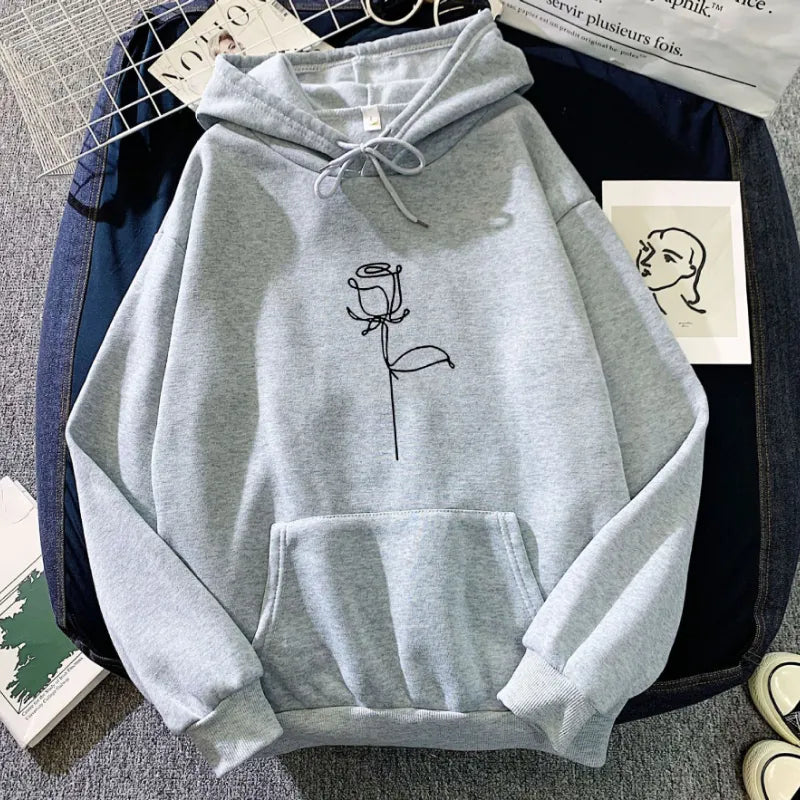 Printing Hooded Sweater Autumn Plush girls