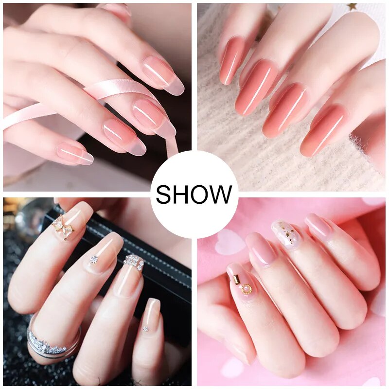 Poly UV Gel Set 8/6/4 PCS Poly Nail Gel Set