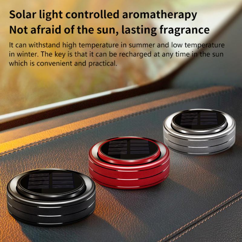 Solar Light Car Air-Freshener Diffuser Air Purification In Car - peterkaczconnect