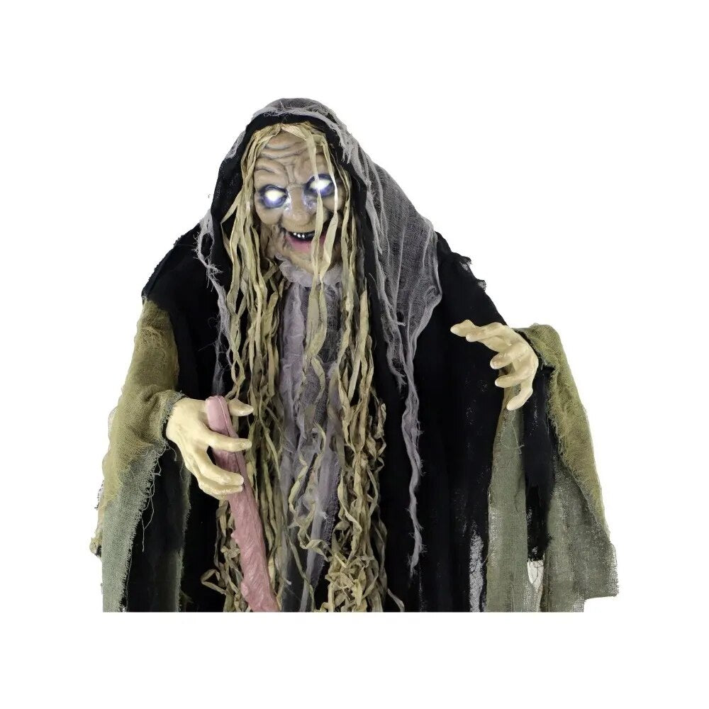 Life Size Animatronic Witch Halloween Decoration Outdoor