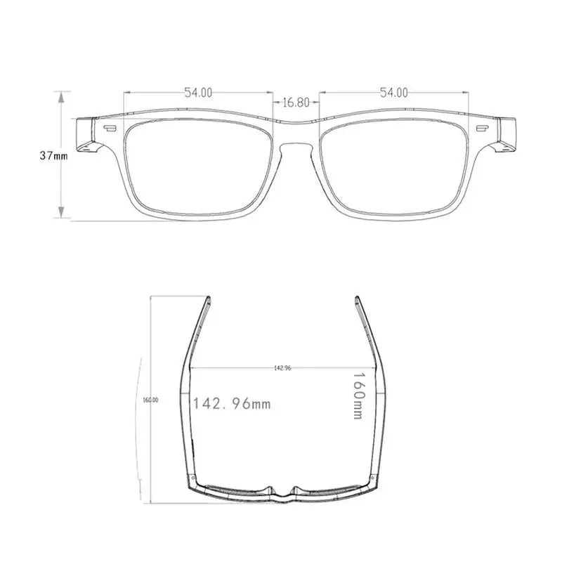 Anti-blue Lens Bluetooth Audio Glasses Noise  cancelling