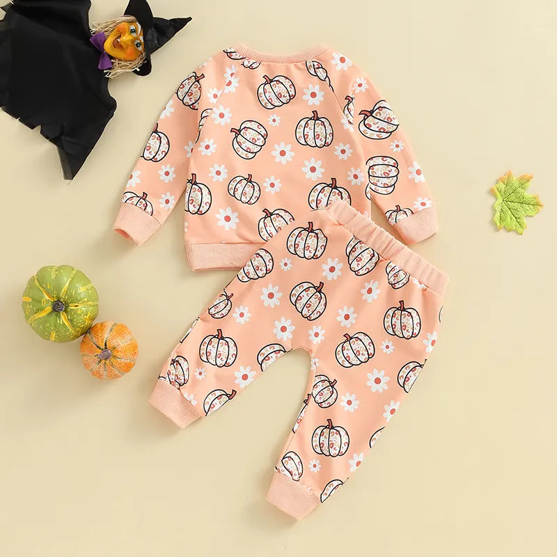 Autumn Halloween Toddler Baby Girl Fall Outfit