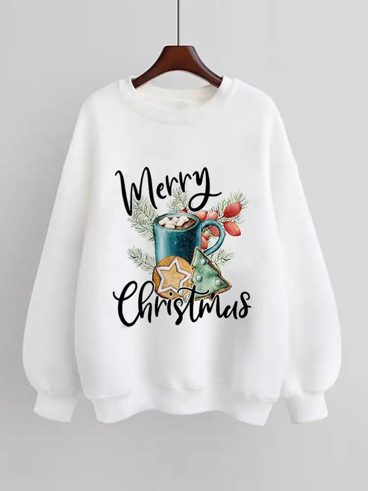 Women Fleece Plaid Letter Style Pullovers Sweatshirts