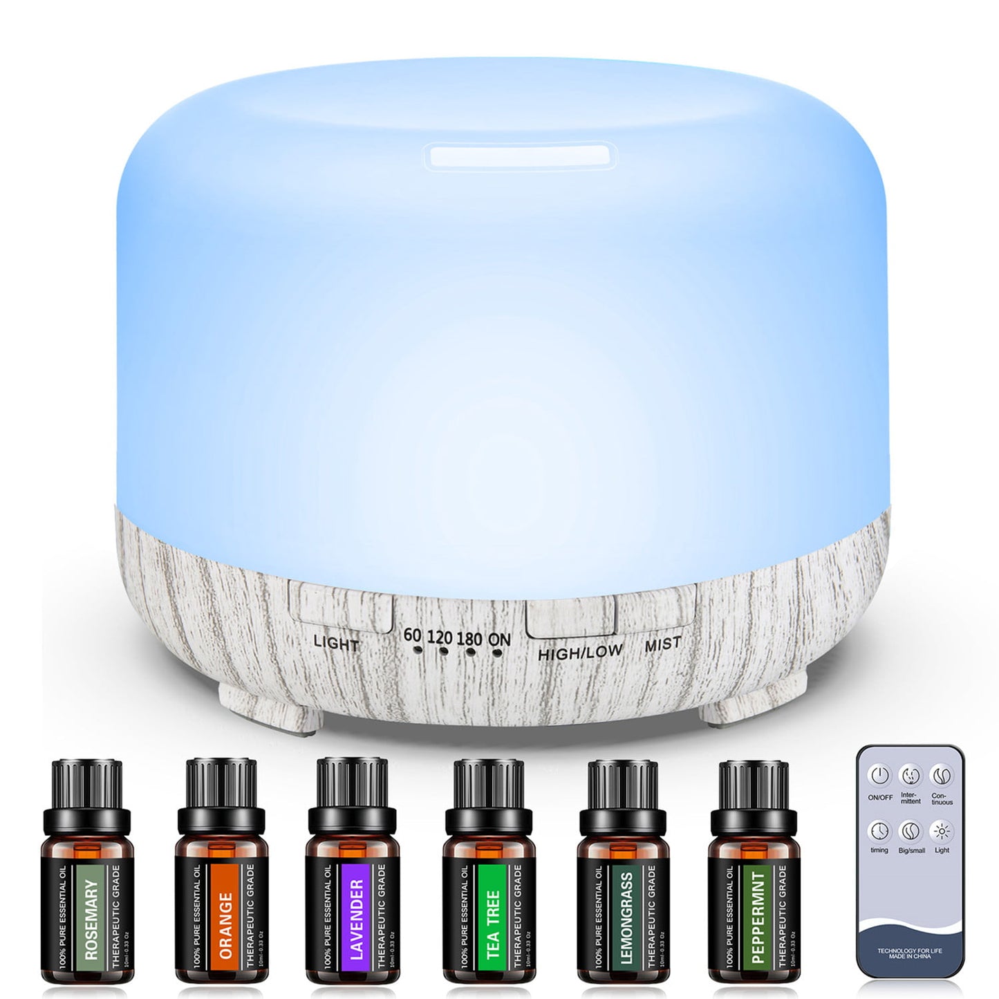 Multicolor 500ml Aroma Diffuser Air Humidifier Mist Fogger - peterkaczconnect