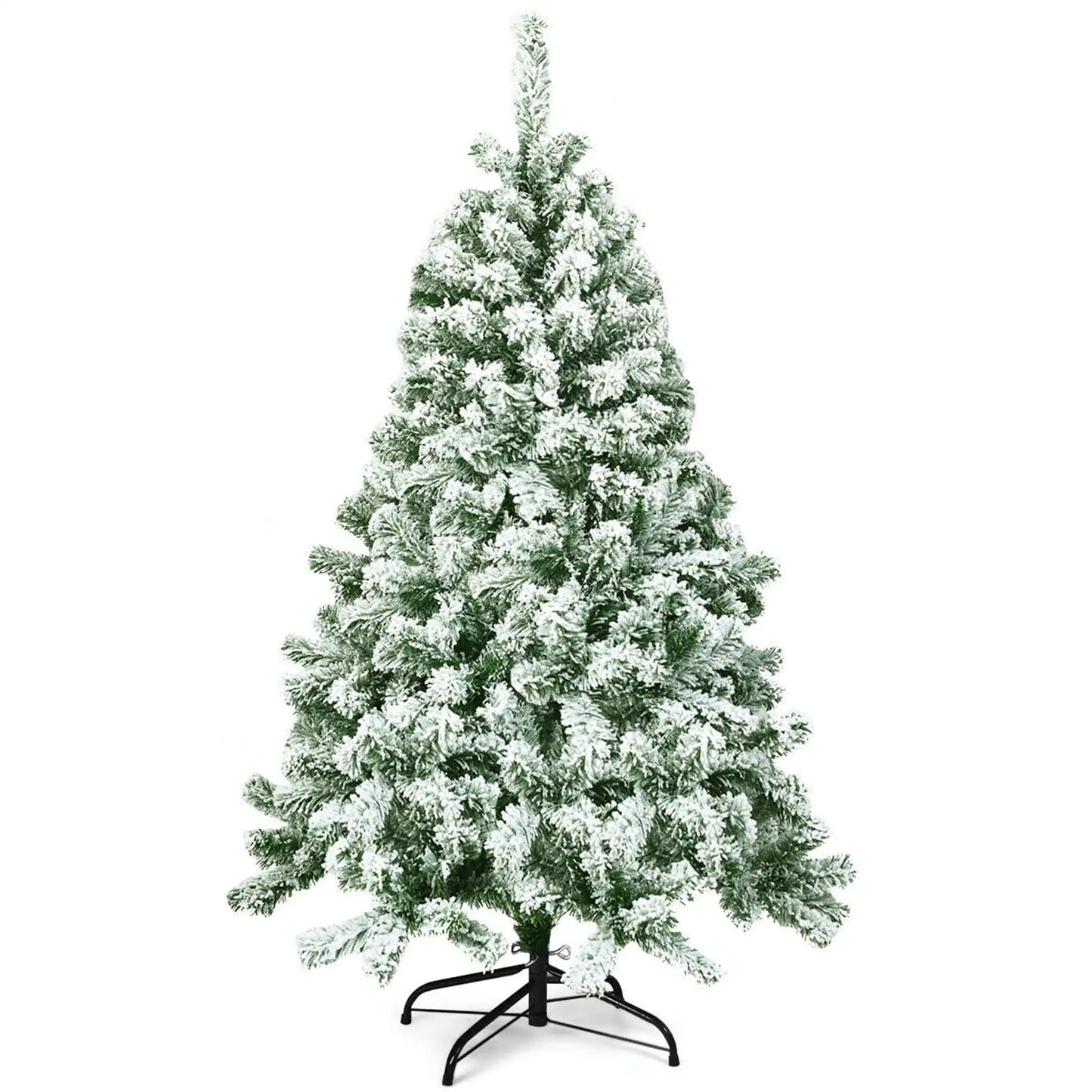 Snowy 4.5ft Snow Flocked Christmas Tree