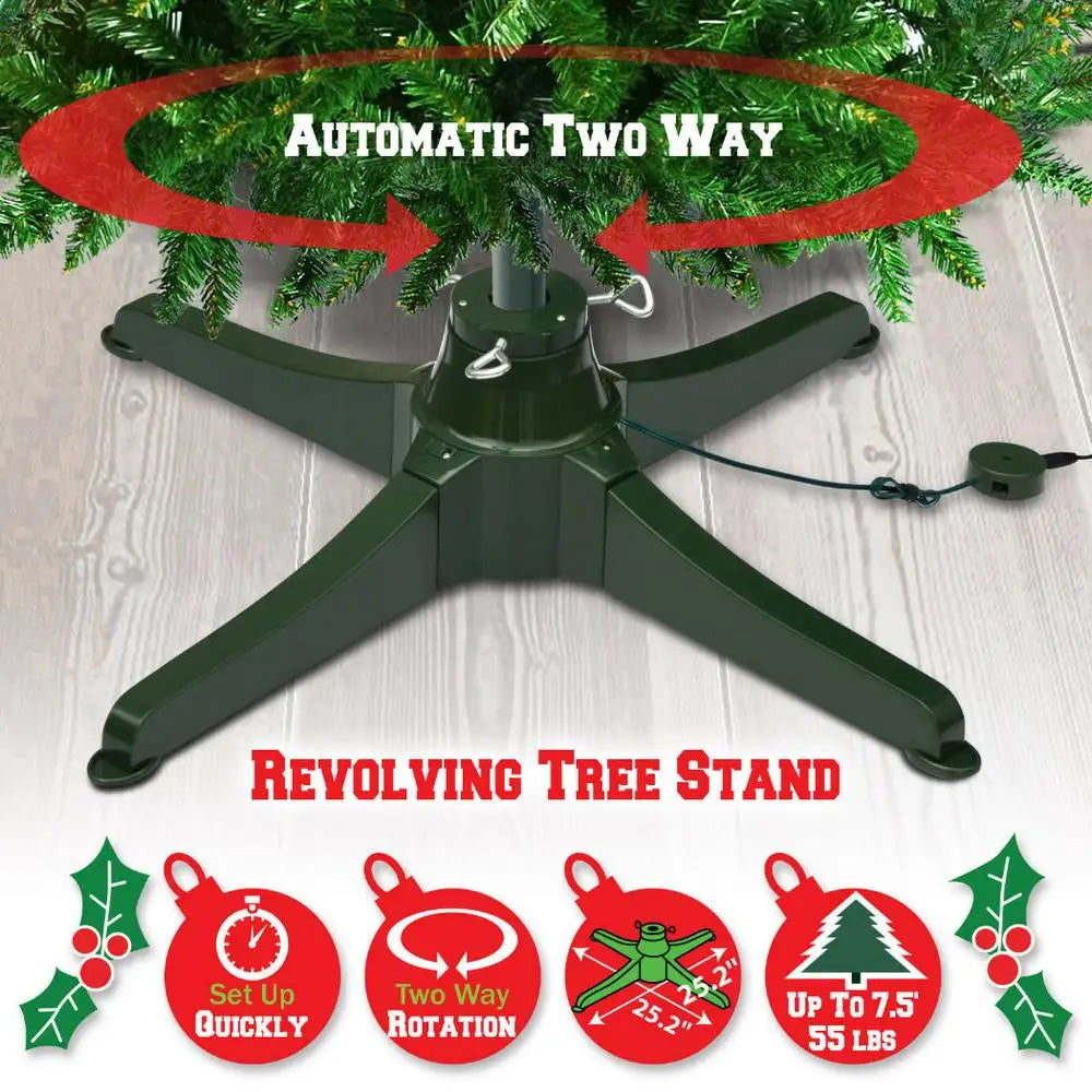 Christmas Tree Base Rotating Stand Decorations