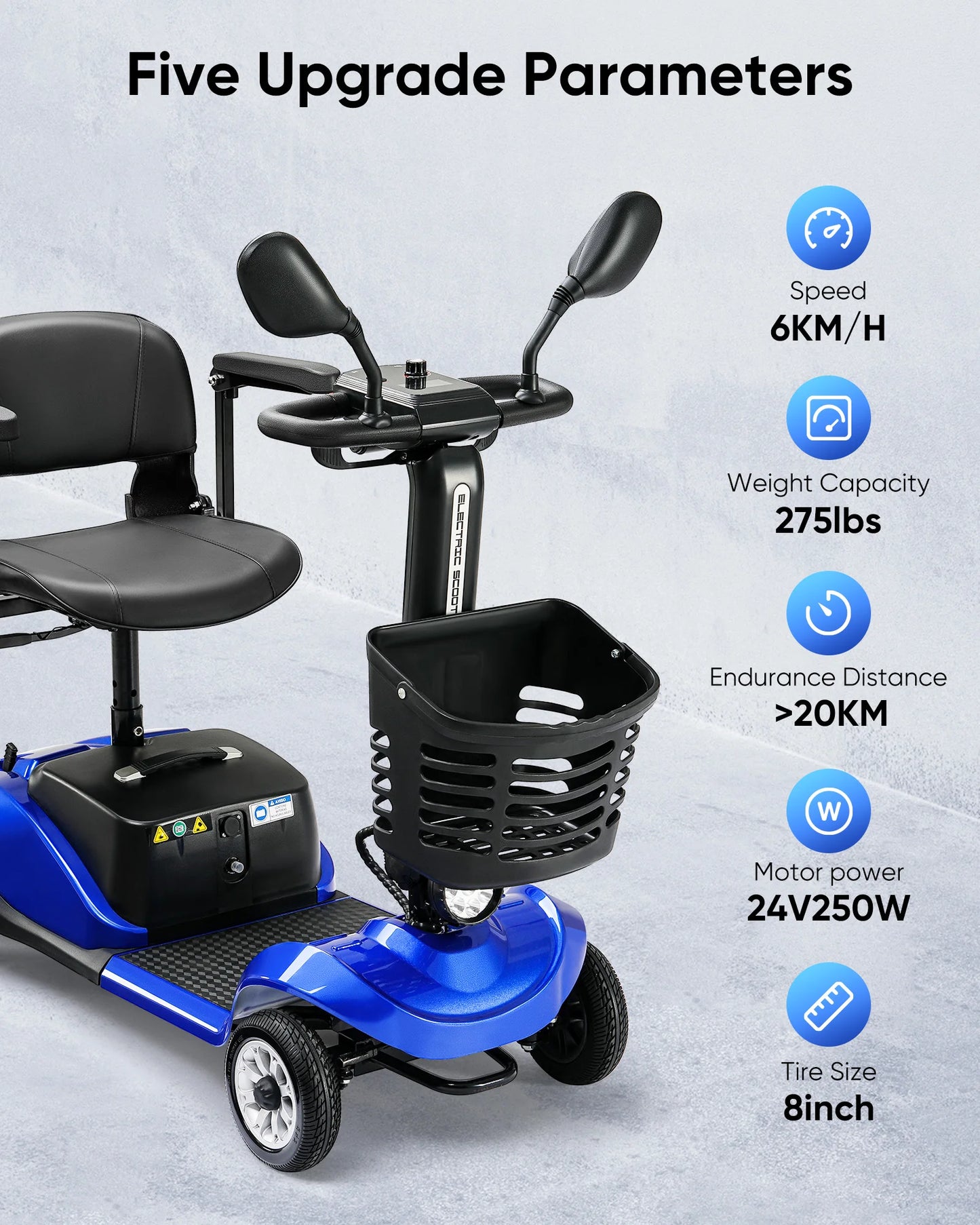 Mobility Scooter Electric Car Foldable Power Wheelchair