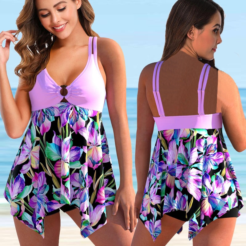 Women Two Pieces Plus Size Beachwear