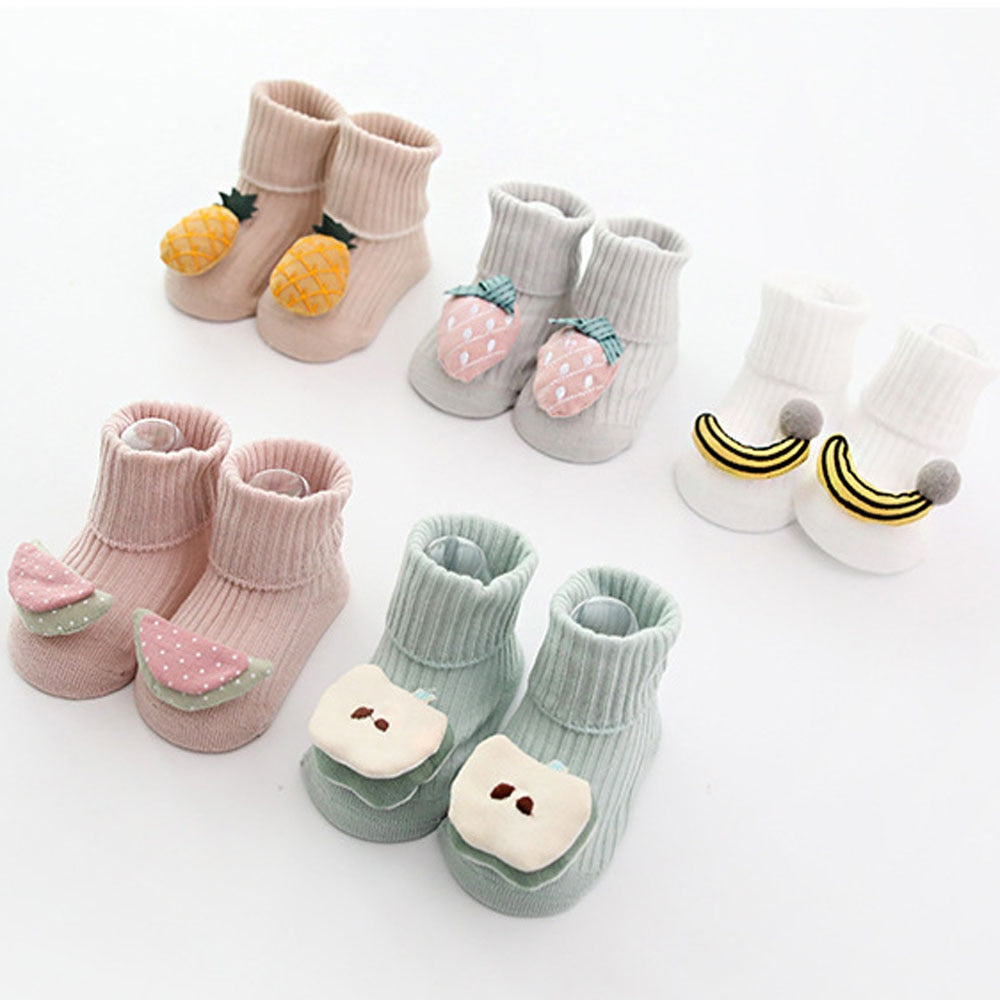 Cotton Baby Newborn Socks Anti Slip Autumn Winter