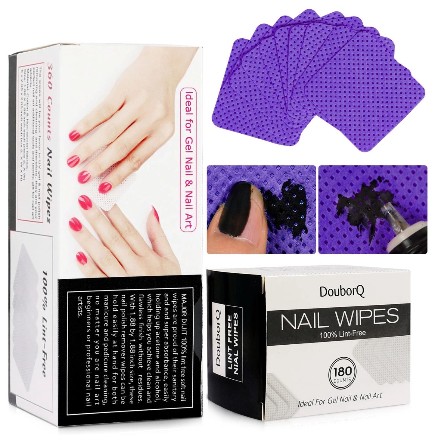 Lint-Free Wipes Napkins Nail Polish Remover