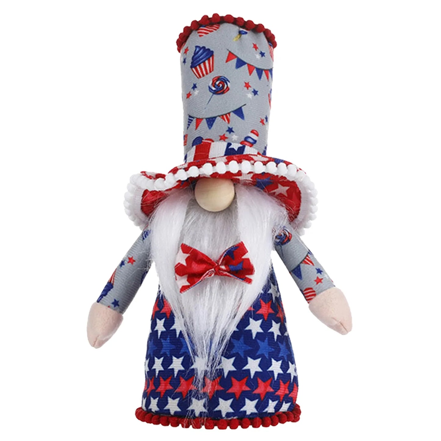 American Independence Day Pygmy Doll Decoration Creativity American Flag Sparkly Ornament