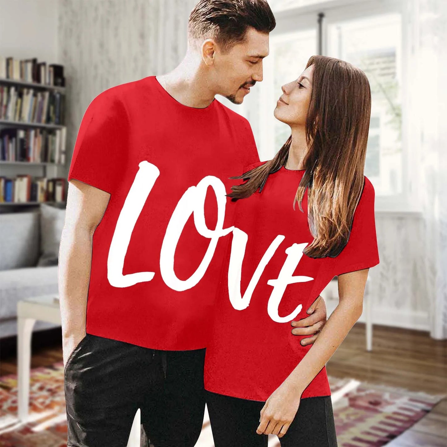 Valentine Couple T-shirt Lovers Comfortable Wife and Husband Outfits