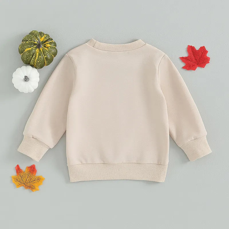 Halloween Baby Boy Girl Clothes Pumpkin Embroidery Pullover