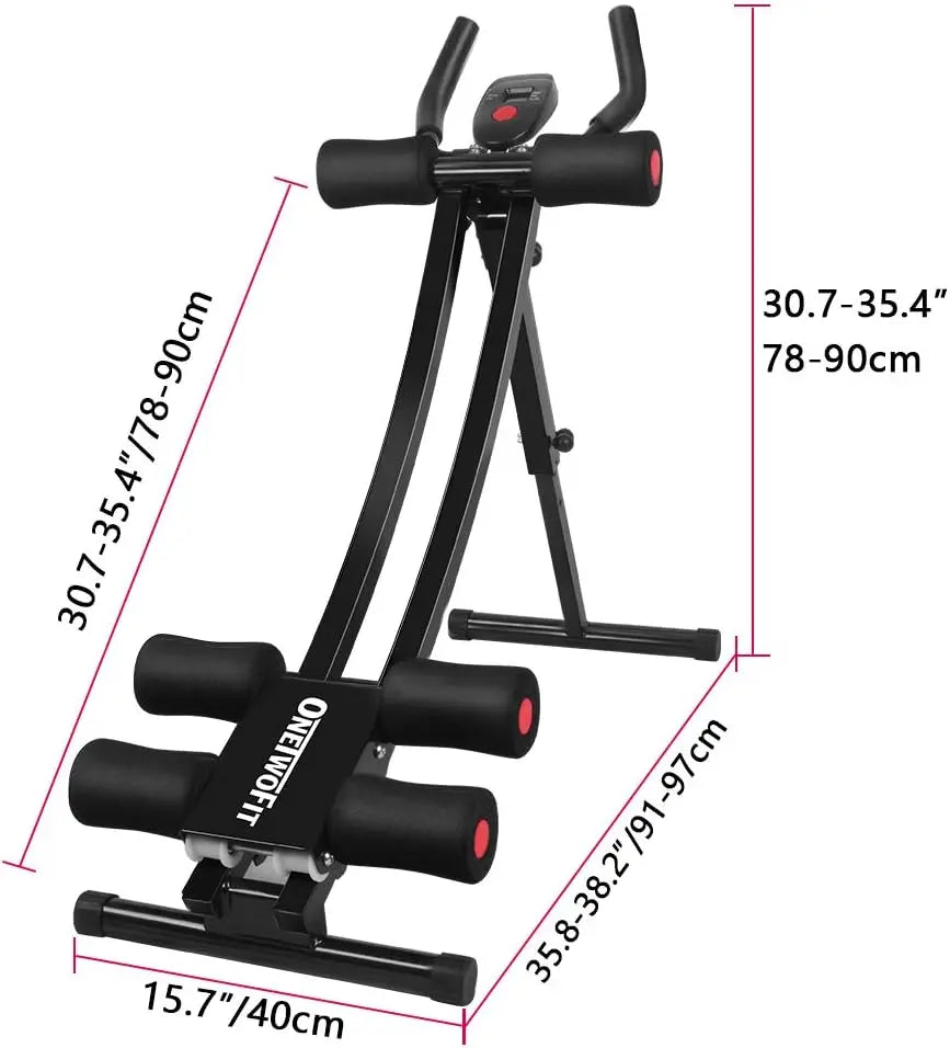 Abdominal Workout Machine, Height Adjustable Home Ab Trainer