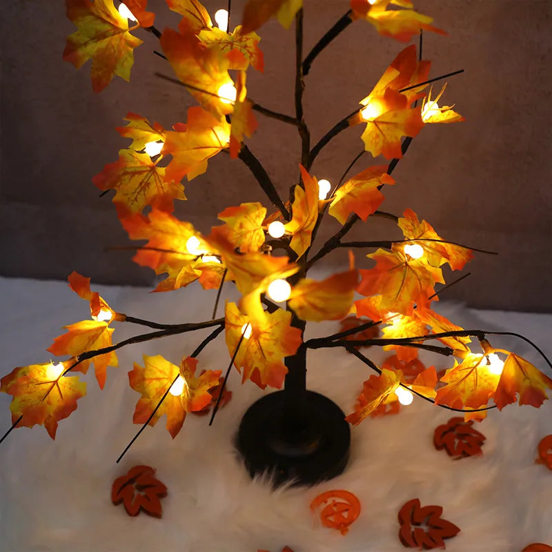 Artificial Maple Tree Led Desktop  Decoration