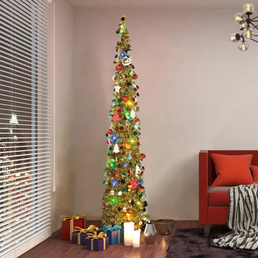 1.5M Collapsible Christmas Tree With Stand Christmas Decorationss