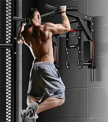 Mounted Pull Up Bar/Chin Up bar,Dip Station for Indoor Home Gym