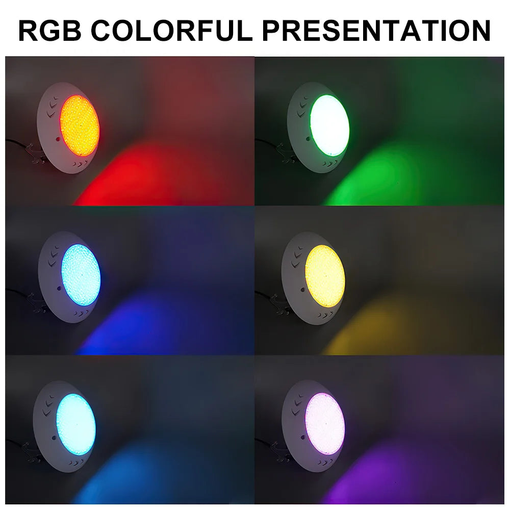 Underwater RGB LED Light Swimming Pool Submersible Light  Remote Control