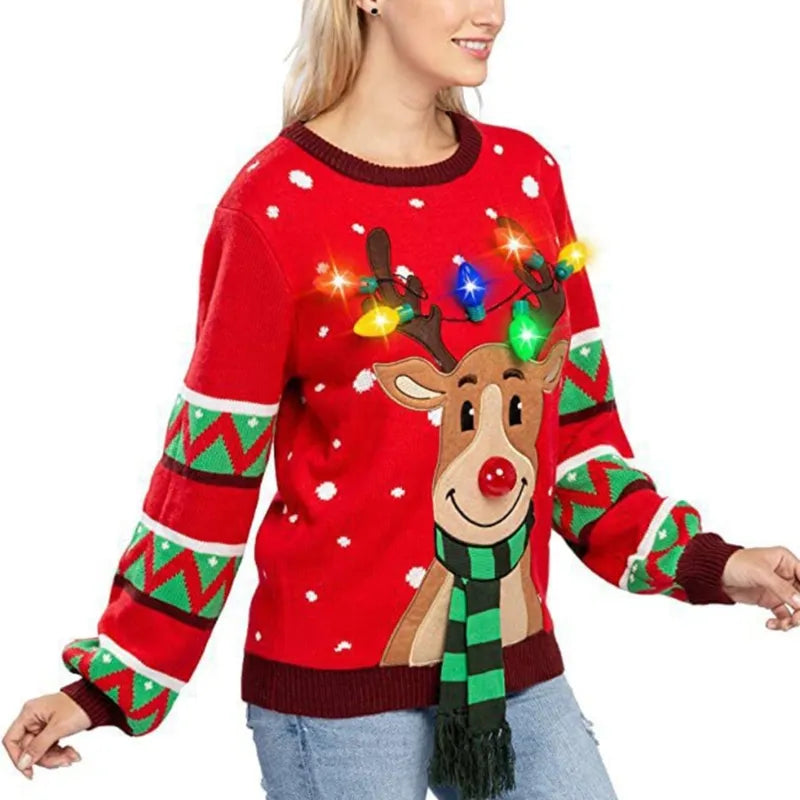 Women LED Light Up Holiday Sweater