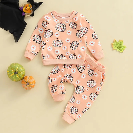 Autumn Halloween Toddler Baby Girl Fall Outfit