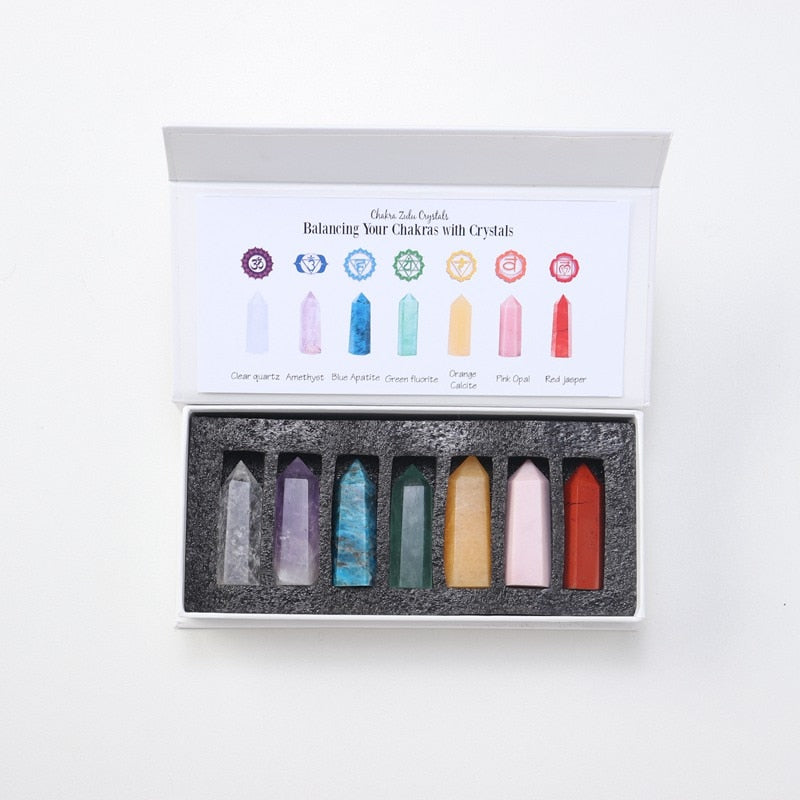 7 Chakra Healing Therapy  Stone Set W/ Gift Box - peterkaczconnect