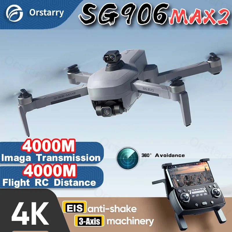 Professional 4K Camera Drones 3-Axis Gimbal Brushless GPS Quadcopter