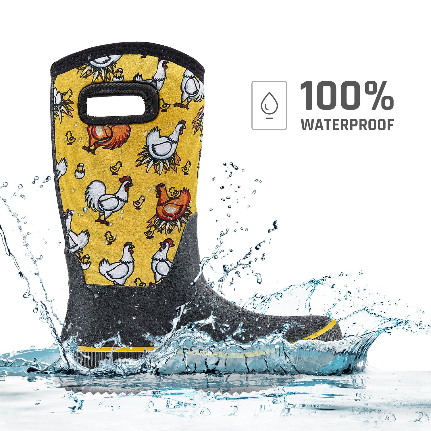 Waterproof Neoprene Insulated Barn Boots for Mud Working Gardening - peterkaczconnect