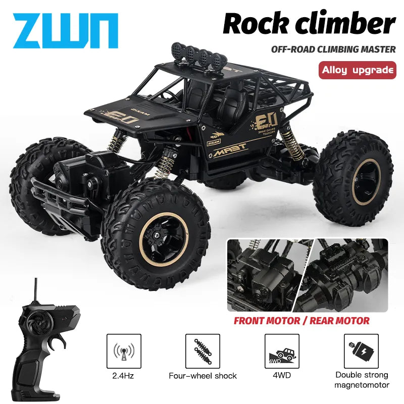 4WD RC Car With Led Lights Radio Remote Control Off-Road