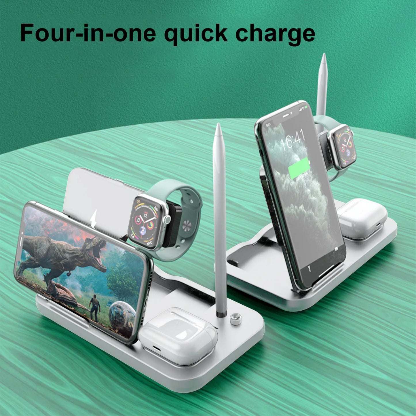 4 in 1 Wireless Charger Durable and Safe Multi-Function Charger