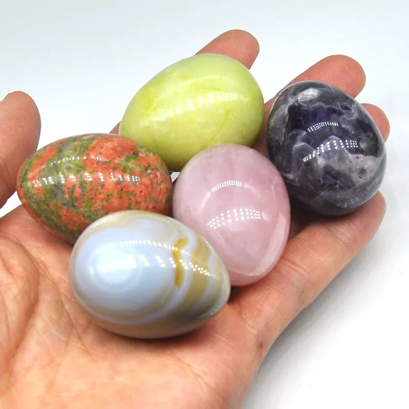 Egg Shaped Stones Natural Gemstone Hand Polished Craft Gifts - peterkaczconnect