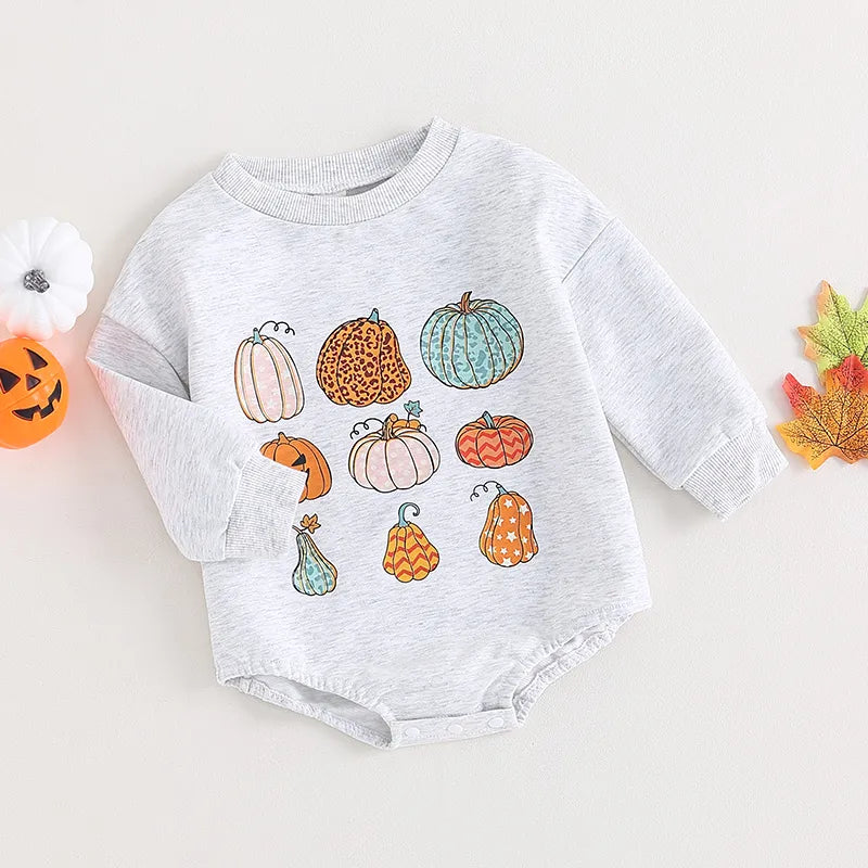 0-18M Infant Baby Halloween Bodysuit for Girls Boys