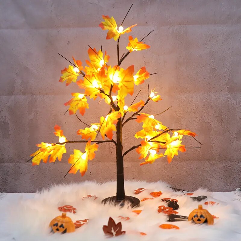 Artificial Maple Tree Led Desktop  Decoration