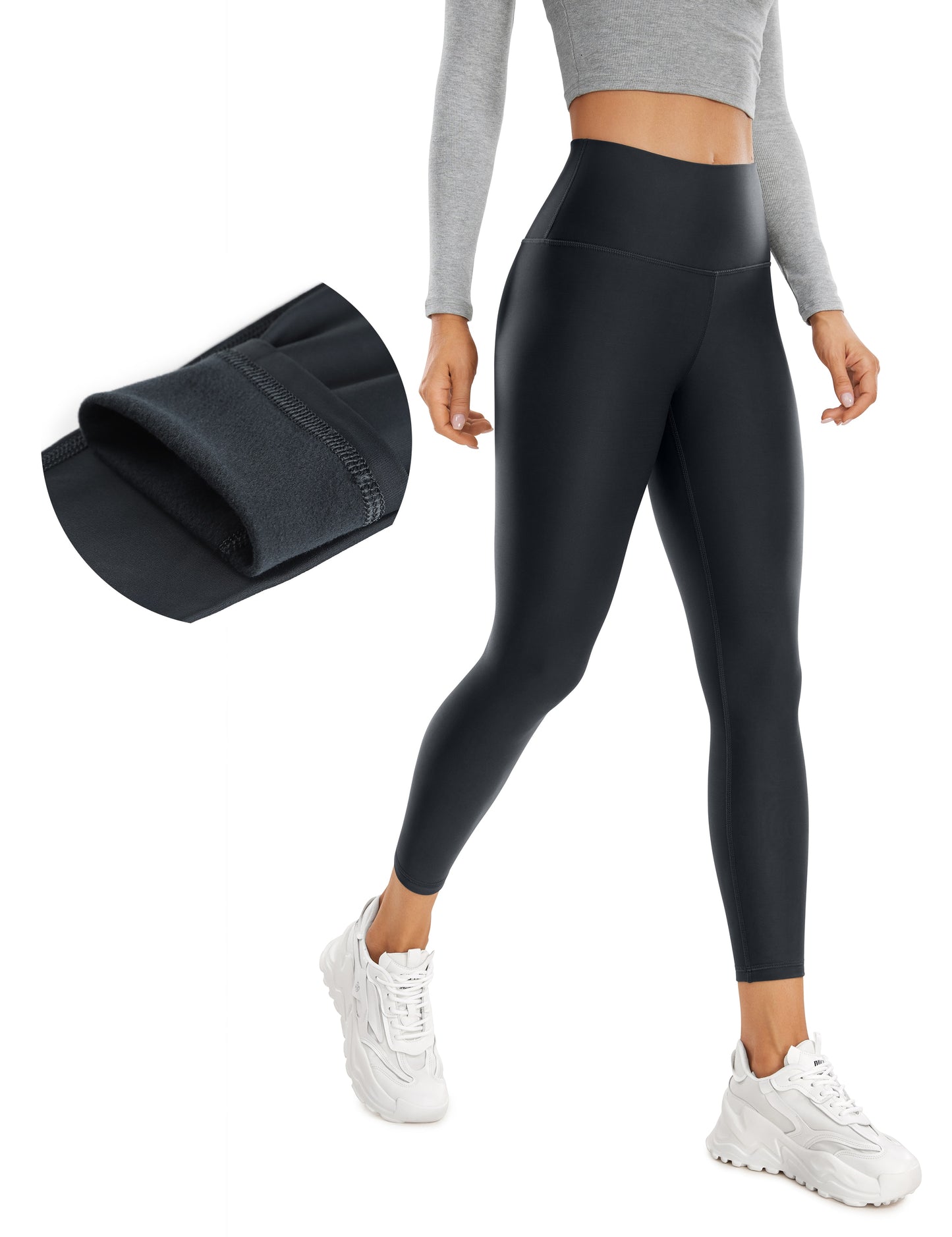 Thermal Fleece Lined High Wasted Leggings Yoga Pants - peterkaczconnect