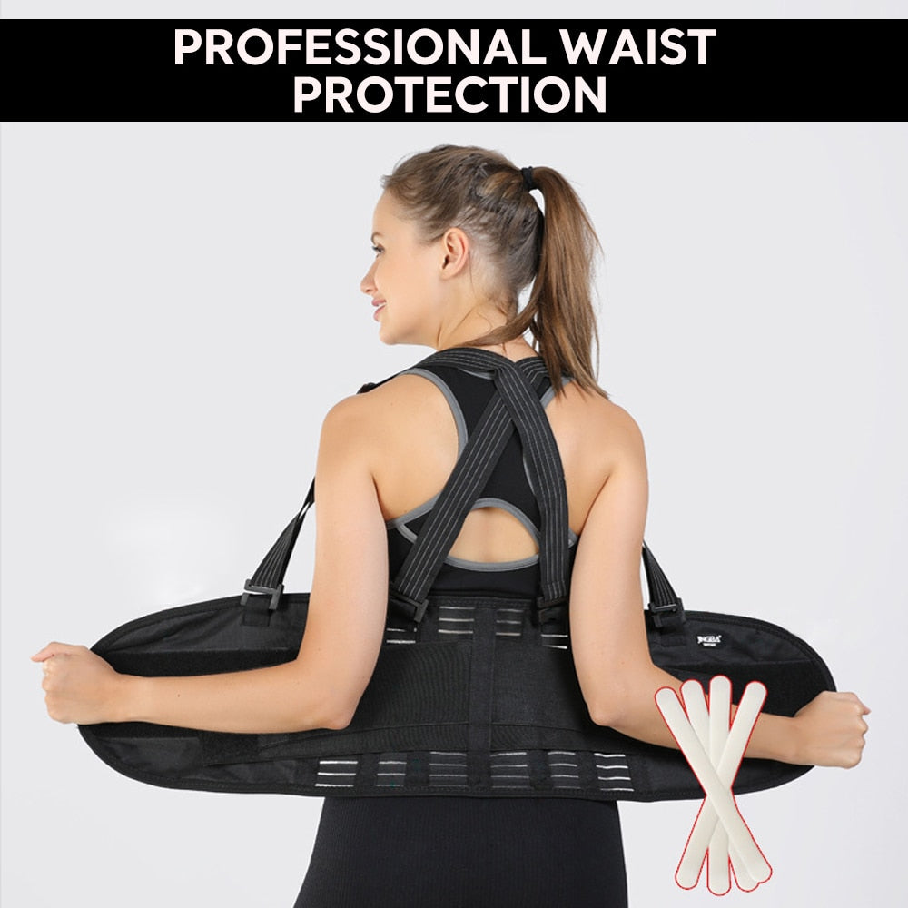 Pressurized Fitness Belt Abdomen Back Posture Corrector - peterkaczconnect