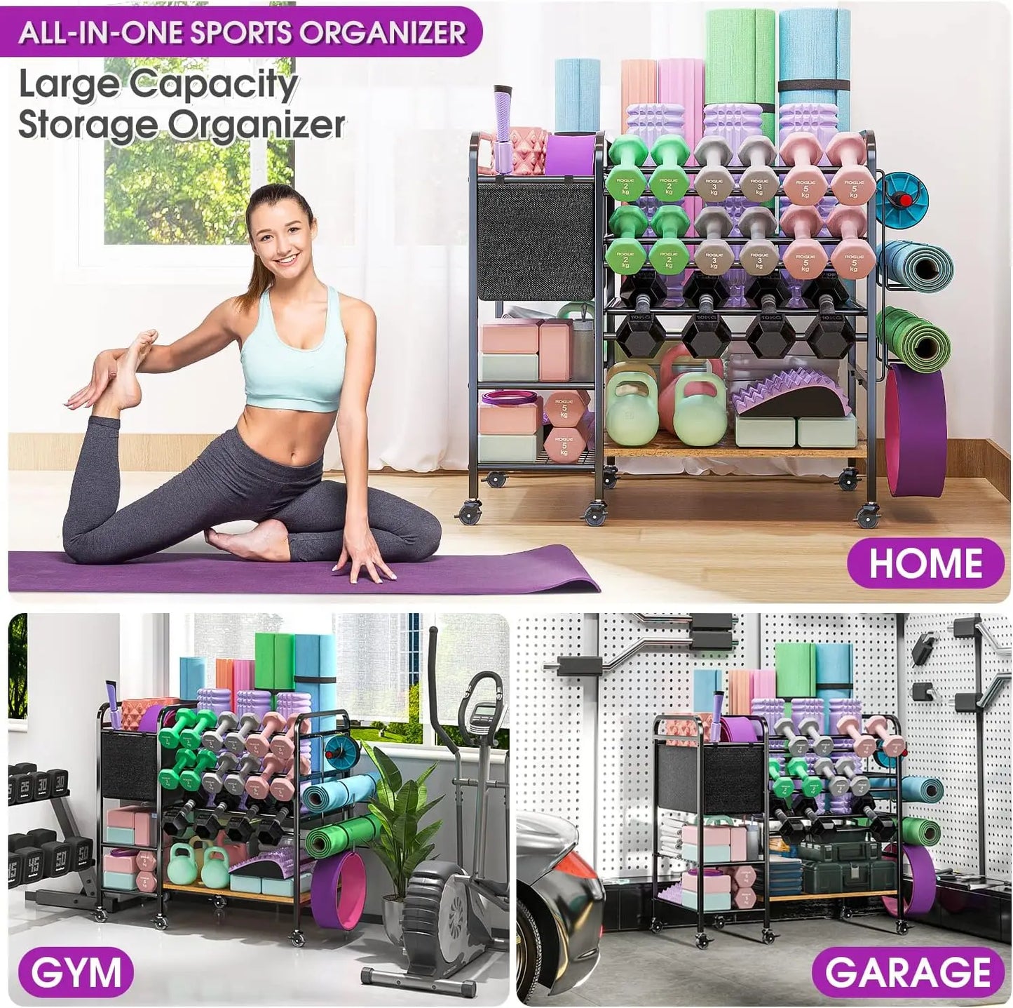 Large Capacity Weight Rack for Dumbbells