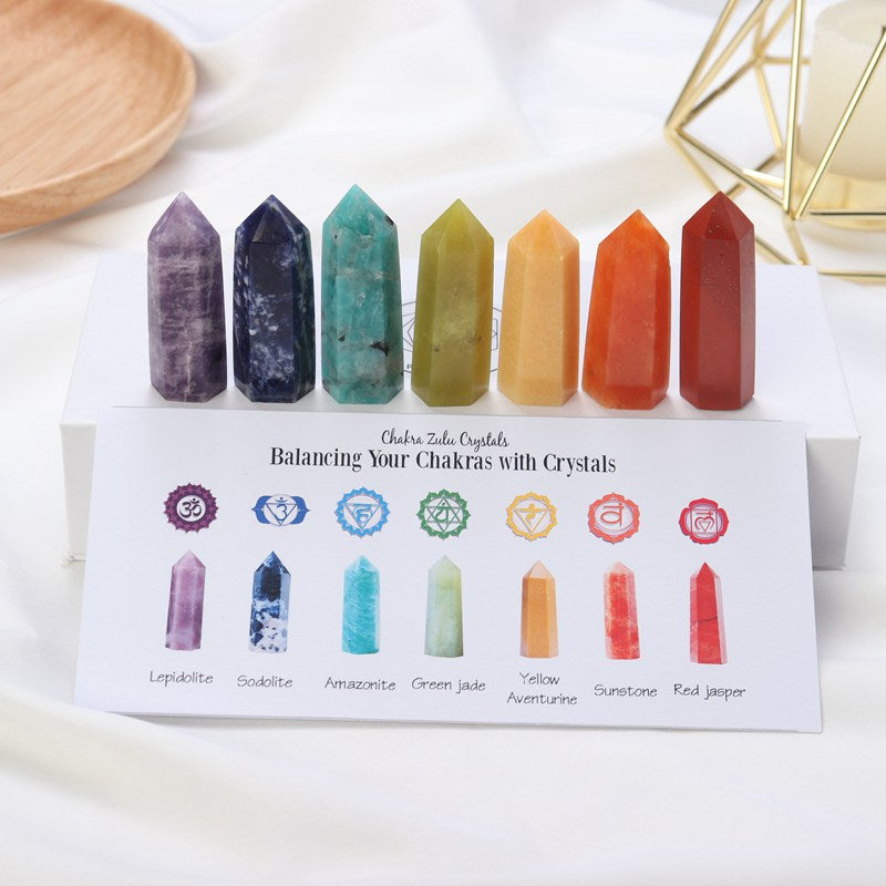 7 Chakra Healing Therapy  Stone Set W/ Gift Box - peterkaczconnect