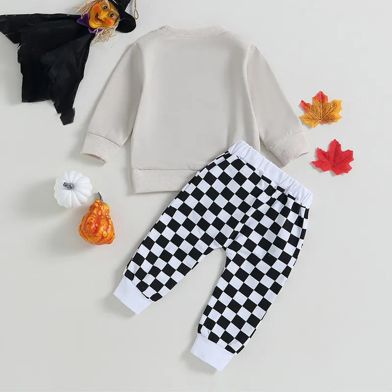 0-3Years Toddler Boy Girl 2Pcs Halloween Outfits Pants Set