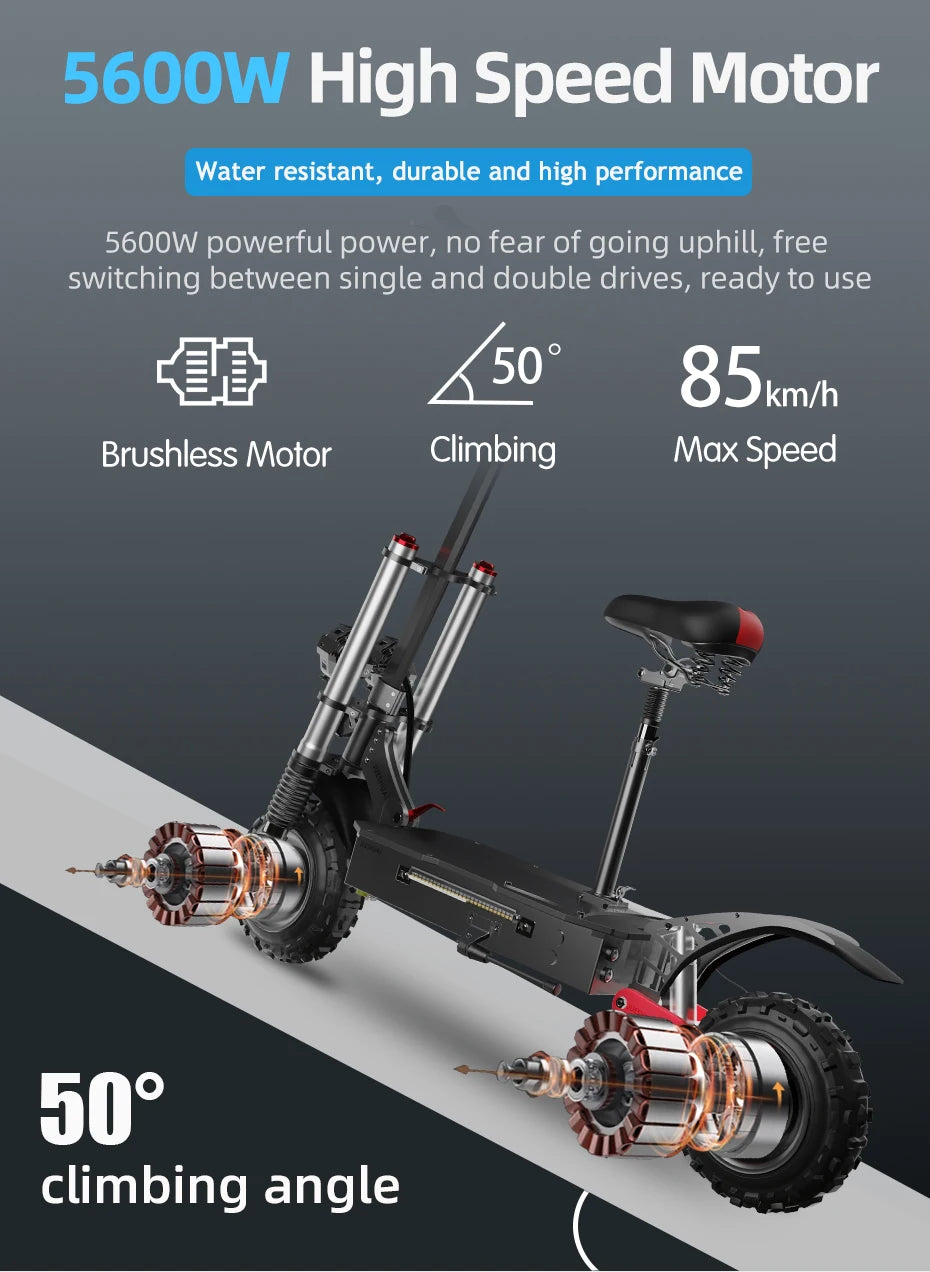 Electric Scooter Super Up To 50 MPH & 50 Miles  for Adults