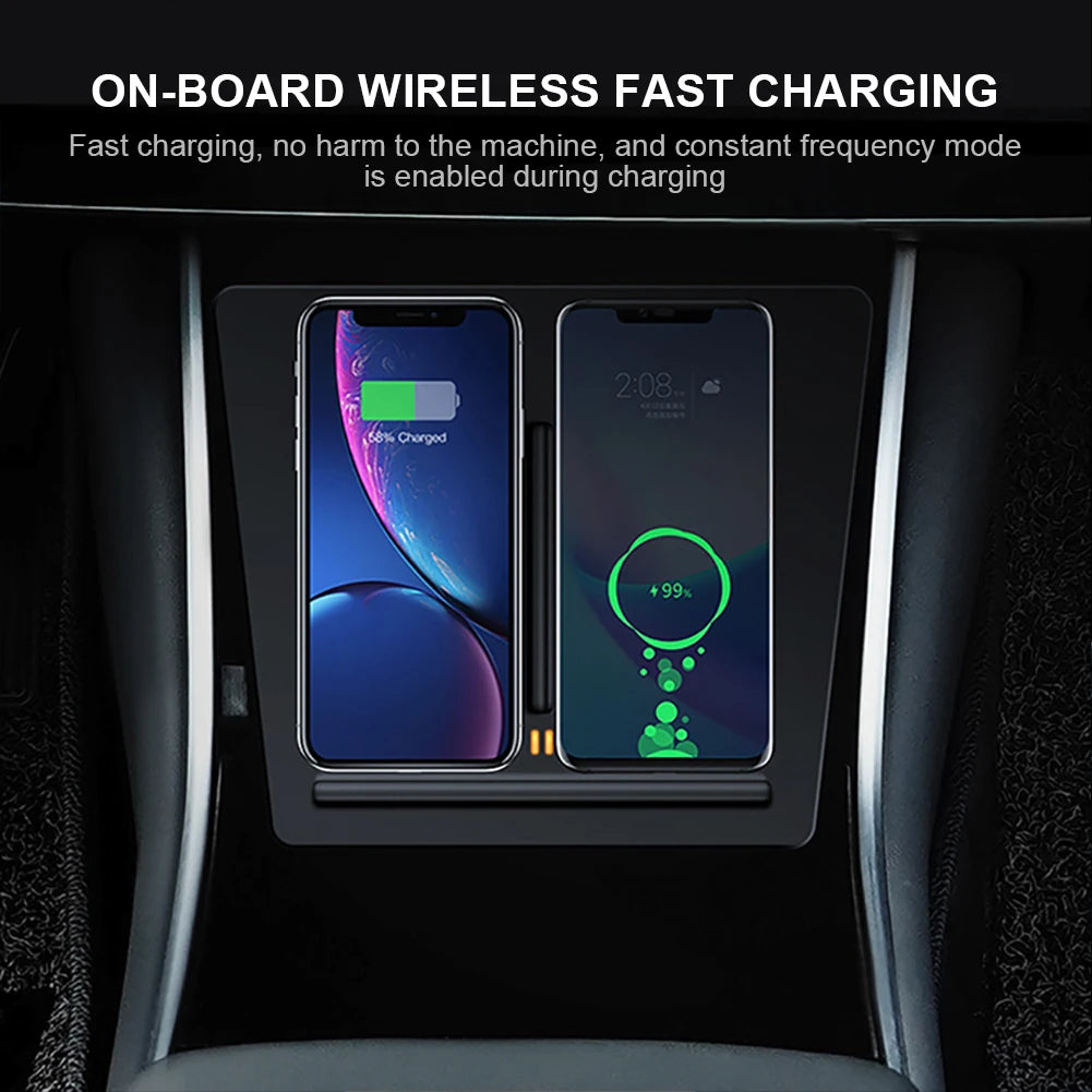 Wireless Charger For Tesla Center Console