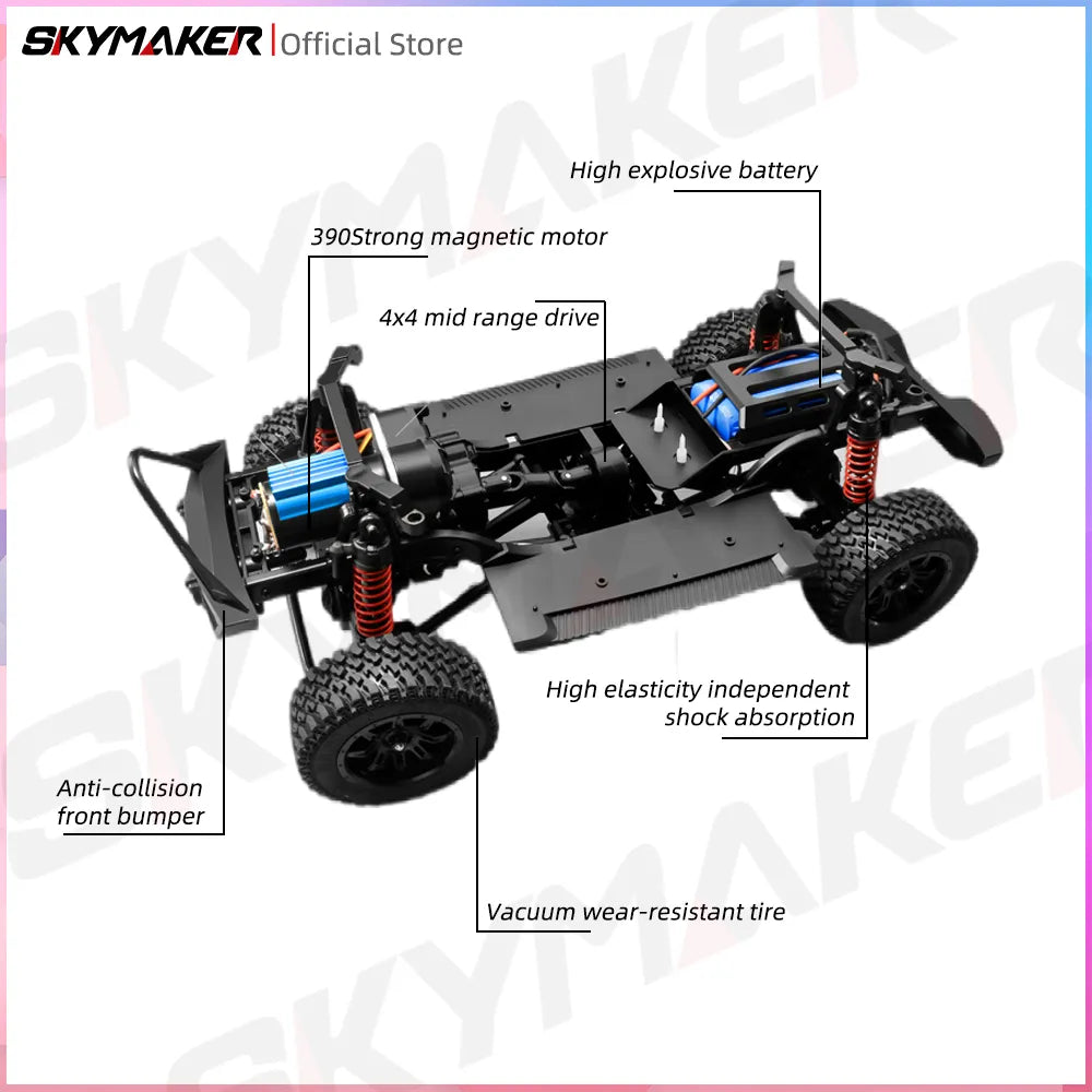 RC Car 4WD Jeep Model  Remote Control Climbing RC Truck