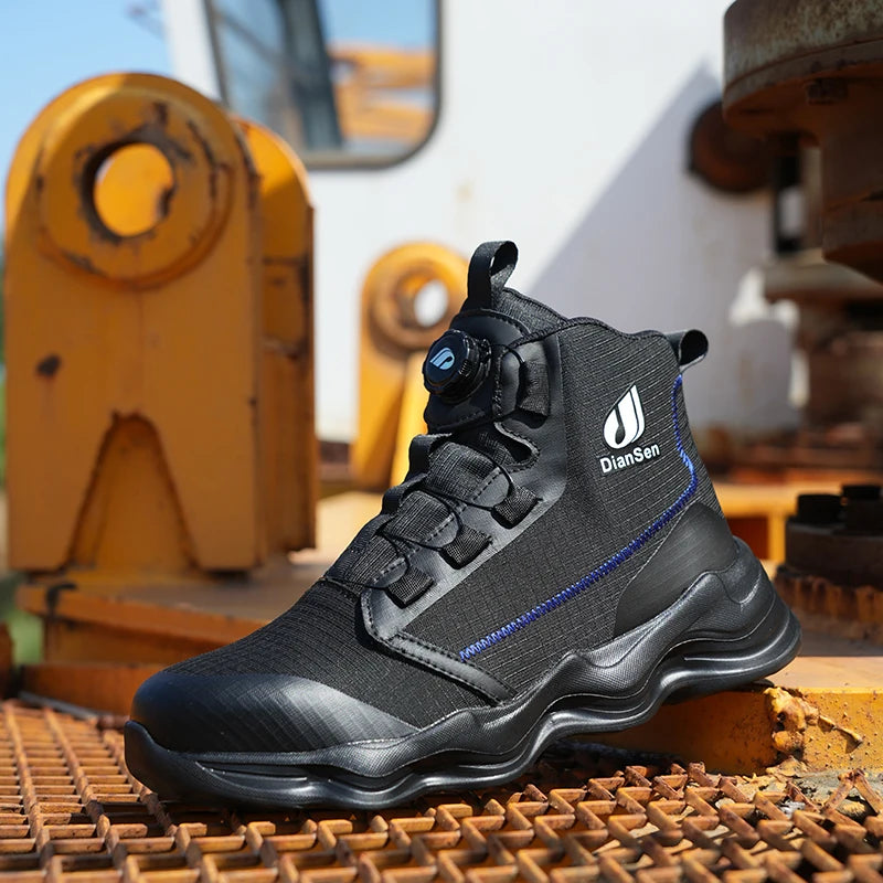 Men Steel Toe Safety High Top Sneakers